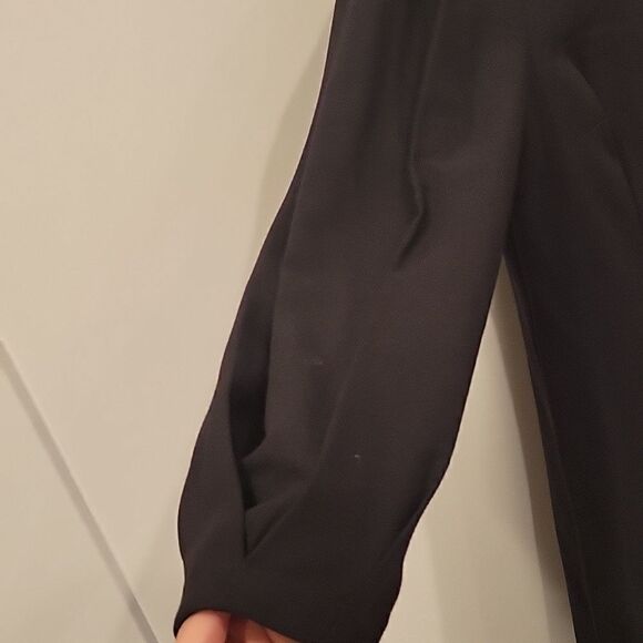 Women's Nine West Volume Sleeve,salid black dress, M - Picture 4 of 7